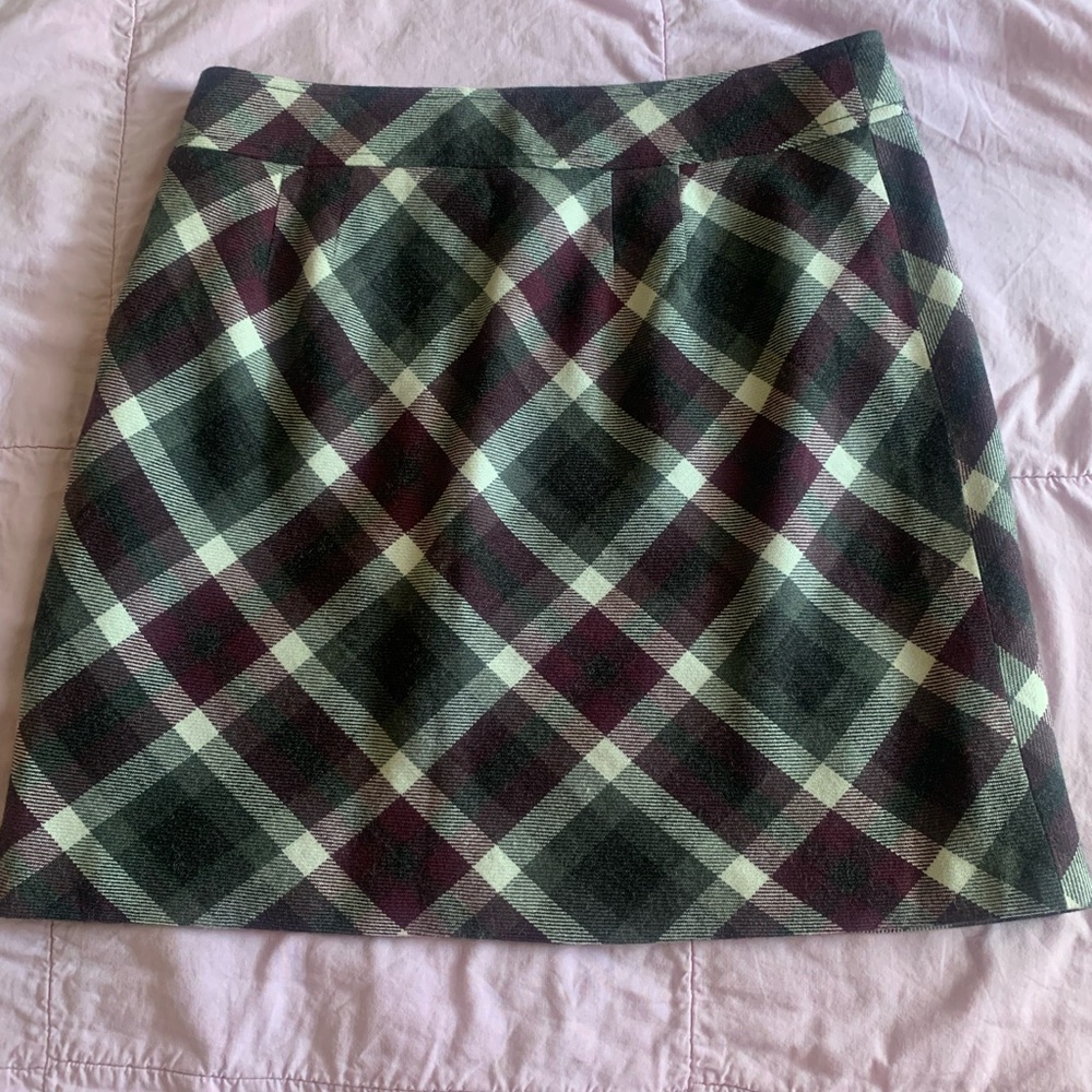 Ann Taylor LOFT Plaid Mini Skirt